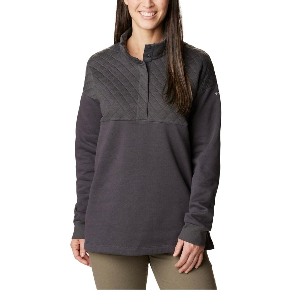 Columbia Women's Hart Mountain Quilted 1/2 Snap Sweater Size Small #561